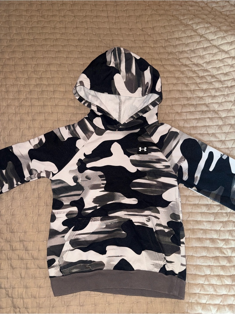 Under Armour Kids Black & White Camo Pullover Hoodie